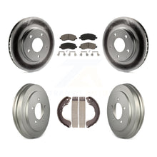 Charger l'image dans la galerie, Front Rear Coated Disc Brake Rotors Ceramic Pads And Drum Kit For Dodge Caliber