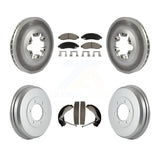 Front Rear Coat Disc Brake Rotor Ceramic Pad Drum Kit For Chevrolet Colorado GMC