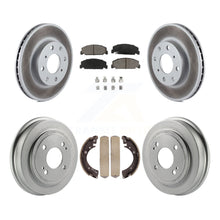 Load image into Gallery viewer, Front Rear Coated Disc Brake Rotors Ceramic Pads And Drum Kit For Honda Civic