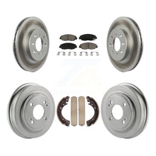 Load image into Gallery viewer, Front Rear Coated Disc Brake Rotor Ceramic Pad Drum Kit For Honda Civic Acura EL