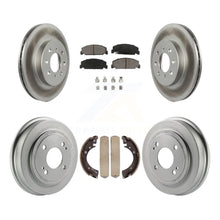 Load image into Gallery viewer, Front Rear Coated Disc Brake Rotors Ceramic Pads And Drum Kit For Honda Civic