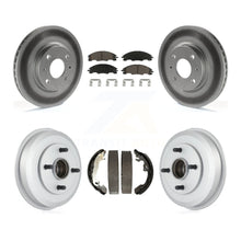 Charger l'image dans la galerie, Front Rear Coated Disc Brake Rotors Ceramic Pads And Drum Kit For Ford Focus