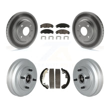 Load image into Gallery viewer, [Front+Rear] 2009-2011 Ford Focus Coated Rotor Drum Brake Kit &amp; Ceramic Pads For Max Braking