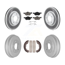 Charger l'image dans la galerie, Front Rear Coated Brake Rotor Ceramic Pad Drum Kit For Ford Escape Mazda Tribute