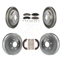Load image into Gallery viewer, Front Rear Coated Brake Rotors Ceramic Pad Drum Kit For Chevrolet Silverado 1500
