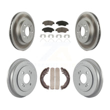 Charger l'image dans la galerie, Front Rear Coated Disc Brake Rotors Ceramic Pads And Drum Kit For Honda Fit
