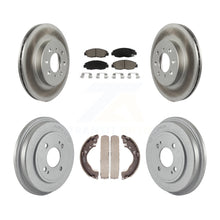 Charger l'image dans la galerie, Front Rear Coated Disc Brake Rotors Ceramic Pads And Drum Kit For Honda Insight