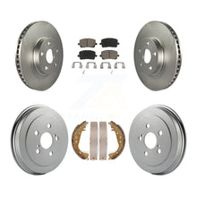 Charger l'image dans la galerie, Front Rear Coated Disc Brake Rotors Ceramic Pads And Drum Kit For Toyota Corolla