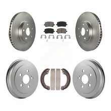 Charger l'image dans la galerie, Front Rear Coated Disc Brake Rotors Ceramic Pads And Drum Kit For Toyota Corolla