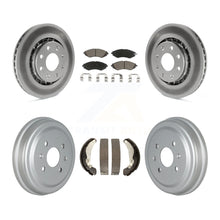 Load image into Gallery viewer, Front Rear Coat Brake Rotors Ceramic Pad Drum Kit For Chevrolet Aveo Spark Aveo5