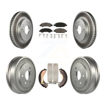 Charger l'image dans la galerie, Front Rear Coated Brake Rotors Ceramic Pad Drum Kit For Chevrolet Silverado 1500