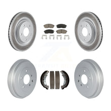 Charger l'image dans la galerie, Front Rear Coat Brake Rotors Ceramic Pad Drum Kit For Nissan Sentra Turbocharged
