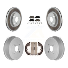 Load image into Gallery viewer, Front Rear Coated Disc Brake Rotors Ceramic Pads And Drum Kit For Toyota Corolla