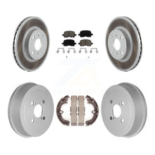Load image into Gallery viewer, Front Rear Coated Brake Rotors Ceramic Pad Drum Kit For Toyota Corolla Chevrolet