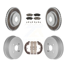 Load image into Gallery viewer, Front Rear Coated Brake Rotors Ceramic Pad Drum Kit For Toyota Corolla Geo Prizm