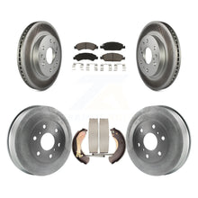 Charger l'image dans la galerie, Front Rear Coated Brake Rotors Ceramic Pad Drum Kit For Chevrolet Silverado 1500