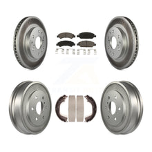 Charger l'image dans la galerie, Front Rear Coated Brake Rotors Ceramic Pad Drum Kit For Chevrolet Silverado 1500