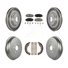 Load image into Gallery viewer, Front Rear Coated Disc Brake Rotors Ceramic Pads And Drum Kit For Toyota Corolla