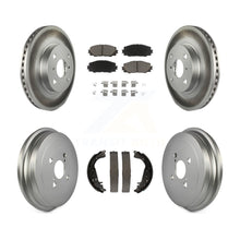 Load image into Gallery viewer, Front Rear Coated Disc Brake Rotors Ceramic Pads And Drum Kit For Toyota Yaris