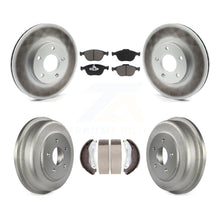 Load image into Gallery viewer, Front Rear Coat Brake Rotors Ceramic Pad Drum Kit For 10-13 Ford Transit Connect
