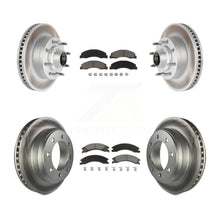 Load image into Gallery viewer, Front Rear Coat Disc Brake Rotor Ceramic Pad Kit For Ford E-350 Super Duty E-250