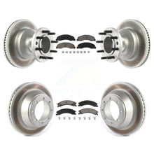 Load image into Gallery viewer, Front Rear Coated Disc Brake Rotor And Ceramic Pad Kit For Ford E-450 Super Duty