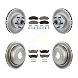 Front Rear Coated Disc Brake Rotors And Ceramic Pads Kit For Mazda B2300