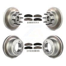 Load image into Gallery viewer, Front Rear Coat Disc Brake Rotor Ceramic Pad Kit For Ford F-250 Super Duty F-350