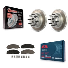 Load image into Gallery viewer, Front Coat Disc Brake Rotors Hub Ceramic Pad Kit For Ford F-250 Super Duty F-350