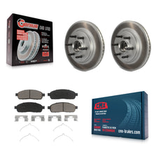 Charger l'image dans la galerie, Front Coated Disc Brake Rotor Ceramic Pad Kit For Ford F-150 Lincoln Mark LT RWD