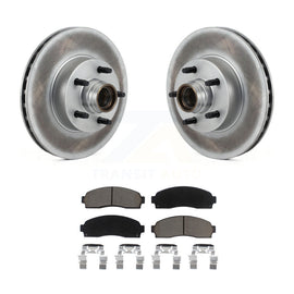 [Front] 2010-2011 Ford Ranger RWD Premium Coated Rotors & Ceramic Pads Brake Kit For Max Braking