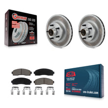 Load image into Gallery viewer, [Front] 2010-2011 Ford Ranger RWD Premium Coated Rotors &amp; Ceramic Pads Brake Kit For Max Braking