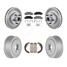 Load image into Gallery viewer, Front Rear Coated Disc Brake Rotors Hub Ceramic Pad And Drum Kit For Ford Ranger