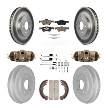 Load image into Gallery viewer, Front Rear Coated Brake Rotor Ceramic Pad Drum Kit (9Pc) For Ford Escape Mercury