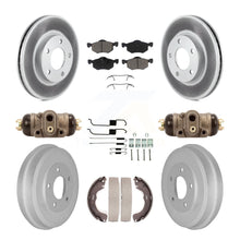 Charger l'image dans la galerie, Front Rear Coated Brake Rotor Ceramic Pad &amp; Drum Kit (9Pc) For Ford Escape Mazda