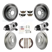 Load image into Gallery viewer, Front Rear Coat Disc Brake Rotor Ceramic Pad Drum Kit (9Pc) For Volkswagen Jetta