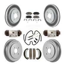 Load image into Gallery viewer, Front Rear Coat Brake Rotors Ceramic Pad Drum Kit (9Pc) For Chevrolet Cobalt Ion
