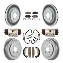 Load image into Gallery viewer, [Front+Rear] 2003 Saturn Ion Coated Rotor Drum Brake Kit &amp; Ceramic Pads For Max Braking