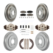 Load image into Gallery viewer, Front Rear Coated Disc Brake Rotors Ceramic Pad Drum Kit (9Pc) For Honda Insight