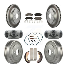 Load image into Gallery viewer, Front Rear Coated Brake Rotor Ceramic Pad Drum Kit (9Pc) For Chevrolet Silverado