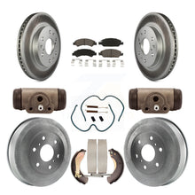 Load image into Gallery viewer, Front Rear Coated Brake Rotor Ceramic Pad Drum Kit (9Pc) For Chevrolet Silverado