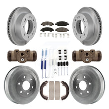 Load image into Gallery viewer, Front Rear Coated Rotors Ceramic Pad Drum Kit (9Pc) For Chevrolet Silverado 1500