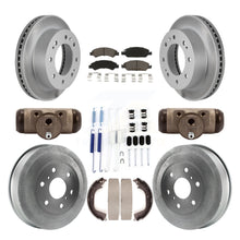 Load image into Gallery viewer, Front Rear Coated Rotors Ceramic Pad Drum Kit (9Pc) For Chevrolet Silverado 1500
