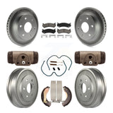 Front Rear Coated Brake Rotor Ceramic Pad Drum Kit (9Pc) For Chevrolet Silverado