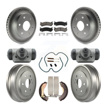 Charger l'image dans la galerie, Front Rear Coated Brake Rotor Ceramic Pad Drum Kit (9Pc) For Chevrolet Silverado