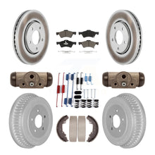 Load image into Gallery viewer, Front Rear Coat Brake Rotor Ceramic Pad Drum Kit (9Pc) For Dodge Caravan Voyager