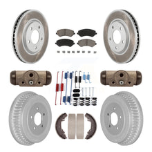 Load image into Gallery viewer, Front Rear Coated Brake Rotor Ceramic Pad Drum Kit (9Pc) For Dodge Grand Caravan