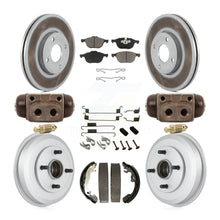 Charger l&#39;image dans la galerie, Front Rear Coated Disc Brake Rotor Ceramic Pad And Drum Kit (9Pc) For Ford Focus