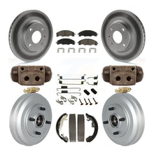 Charger l'image dans la galerie, Front Rear Coated Disc Brake Rotor Ceramic Pad And Drum Kit (9Pc) For Ford Focus