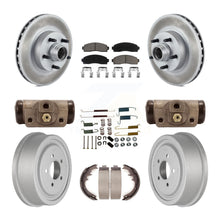 Load image into Gallery viewer, Front Rear Coat Brake Rotor Ceramic Pad Drum Kit (9Pc) For 06-09 Ford Ranger RWD